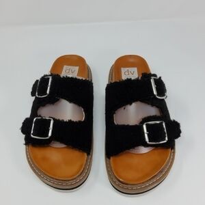 DV by Dolce Vita Laica Black and Tan Sandals Size 9